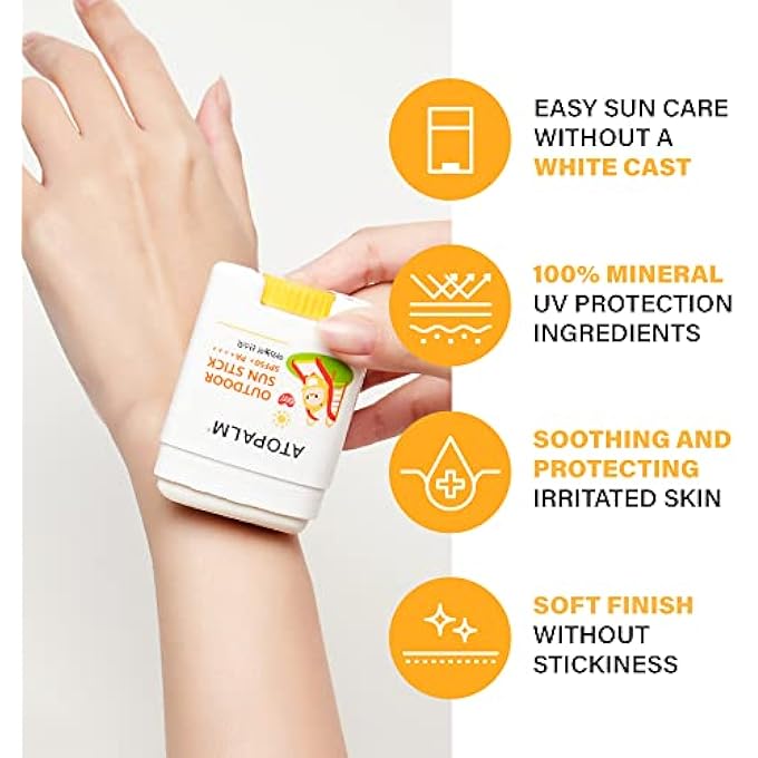 Atopalm OUTDOOR SUN STICK SPF50+ PA++++ 21G | NON-GREASY MATTE MINERAL SUNSCREEN | SOOTHING SKIN CARE | FACIAL MOISTURIZER WITH SPF | KOREAN SUN PROTECTION - Image 3